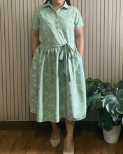 Load image into Gallery viewer, *Ara Eyelet Sage green Dress 0030