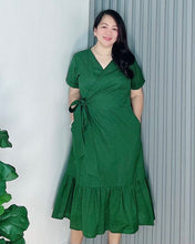 Load image into Gallery viewer, Mara Premium Linen Overlap Dress 0028