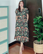 Load image into Gallery viewer, *Andi Drawstring Printed Dress 0037