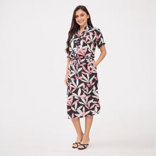 Load image into Gallery viewer, Aimee Printed Black Dress 0032