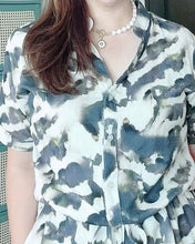 Load image into Gallery viewer, *Donna Printed Drawstring Dress 0359