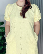 Load image into Gallery viewer, Scarlet Yellow  Eyelet Dress 0021