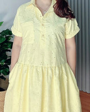 Load image into Gallery viewer, *Ara Eyelet Yellow Dress 0003