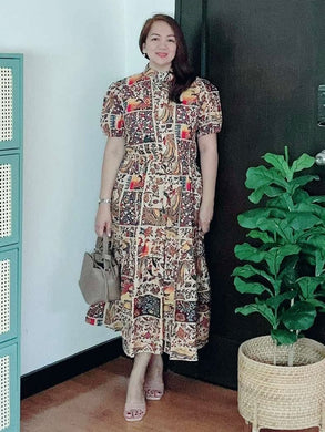 *Bianca Maxi Printed Dress 0256