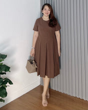 Load image into Gallery viewer, Belle Plain Cotton Linen Dress 0002