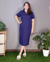 Load image into Gallery viewer, Nica Plain Navy Blue Dress  0066