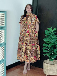 *Selena Maxi Printed Dress 0031