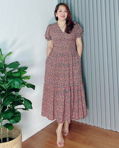 *Ariana Printed Maxi Dress 0099