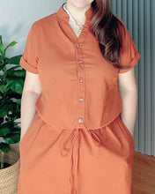 Load image into Gallery viewer, *Zoe Plain Rust Dress 0008