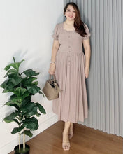 Load image into Gallery viewer, *Aubrey Taupe Plain Dress 0150