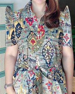 *Amor Filipiñana Printed Dress 0009