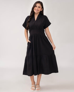 Althea Plain Maxi Dress 0023