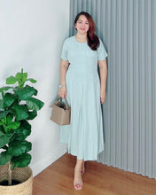 Load image into Gallery viewer, Demi Maxi Plain Soft Linen Dress 0008