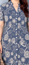 Load image into Gallery viewer, Eve Premium Embroidered Denim Dress 0002 (Copy)
