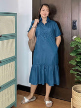 Load image into Gallery viewer, Giana Plain Soft Denim Dress 0094