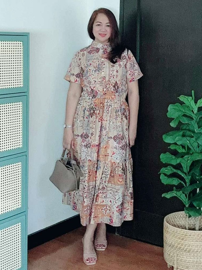 *Selena Maxi Printed Dress 0032
