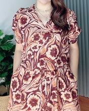 Load image into Gallery viewer, *Andi Drawstring Printed Dress 0042