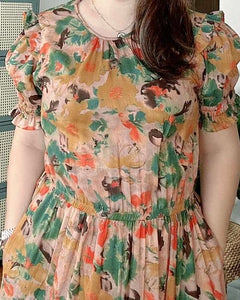 *Martha Maxi Printed Dress 0051