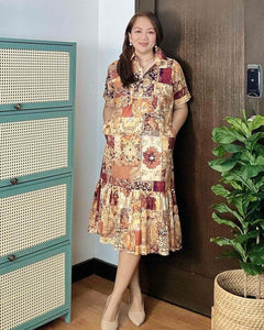 Giana Printed Dress 0110