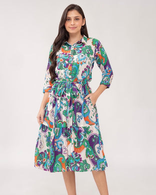 Lucy Printed Dress 0022
