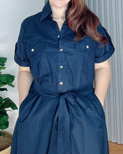 Load image into Gallery viewer, *Elena Premium Linen  Dress 0093