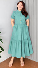 Load image into Gallery viewer, *Selena Cotton Linen Teal Green 0045