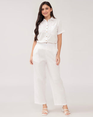 Heart Premium Linen White Coordinates 0100