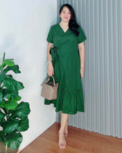 Load image into Gallery viewer, Mara Premium Linen Overlap Dress 0028