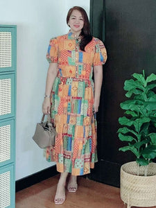 *Bianca Maxi Printed Dress 0258