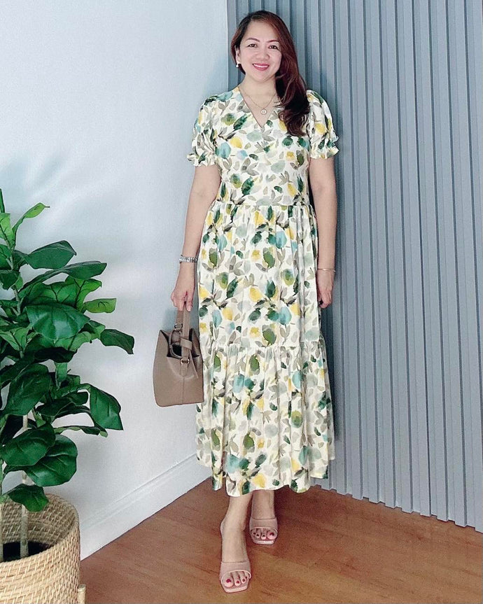 *Ariana Printed Maxi Dress 0101