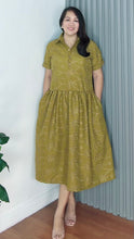 Load image into Gallery viewer, *Ara Eyelet Olive green Dress 0029