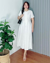 Load image into Gallery viewer, Demi Maxi Premium Linen White Dress 0018