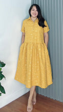 Load image into Gallery viewer, *Ara Eyelet Mustard Dress 0031