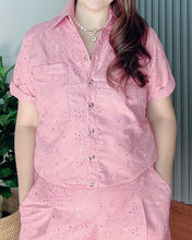 Load image into Gallery viewer, *Monique Eyelet Oldrose Coordinates 0005