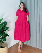 Load image into Gallery viewer, (Copy) Ara Eyelet Red Dress 0001