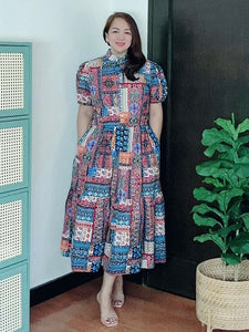 *Bianca Maxi Printed Dress 0255