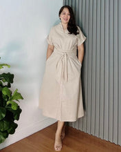 Load image into Gallery viewer, * Vera Plain Premium Linen Dress 0019