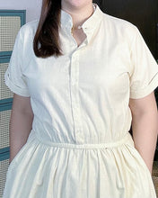 Load image into Gallery viewer, *Selena Maxi Plain Cream Dress 0016