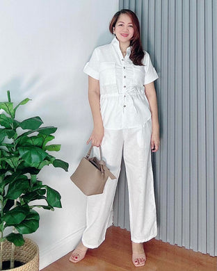 *Ingrid Premium Linen White Coordinates 0006