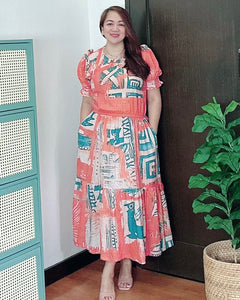 *Martha Maxi Printed Dress 0065