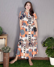 Load image into Gallery viewer, Bianca Printed Midi Dress 0228