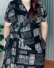 Load image into Gallery viewer, Mara Printed Overlap Dress 0023