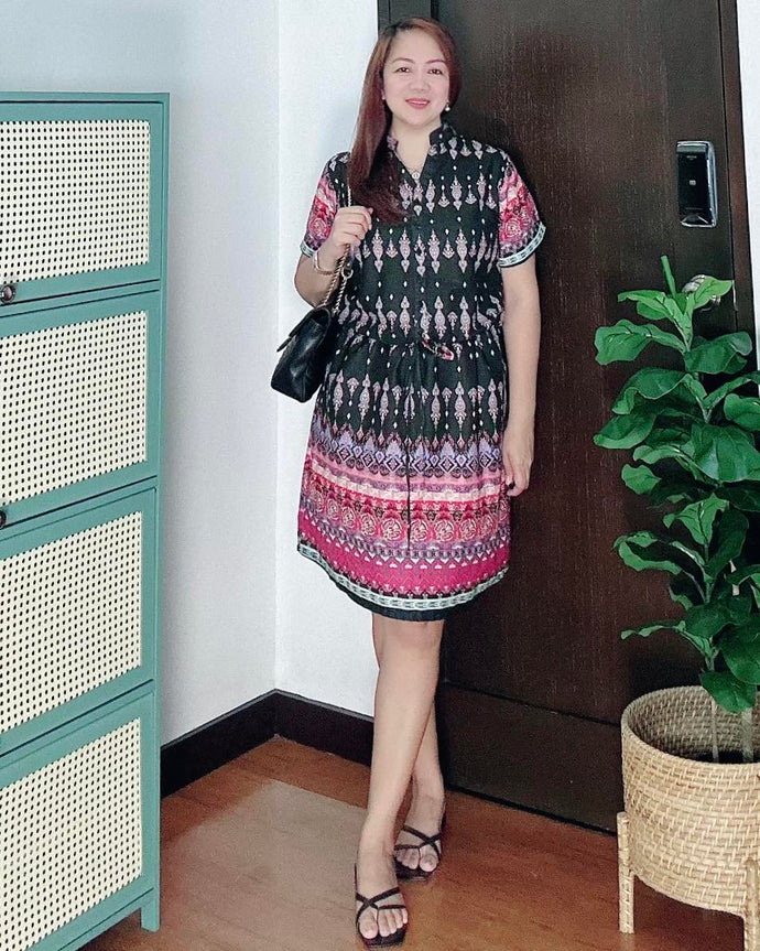 *Zoe Printed Dress 0001