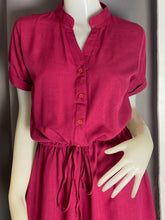 Load image into Gallery viewer, *Donna Plain Drawstring Dress 0396