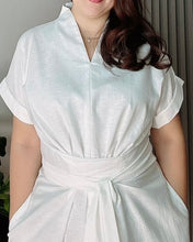 Load image into Gallery viewer, * Vera Plain Premium Linen Dress 0017