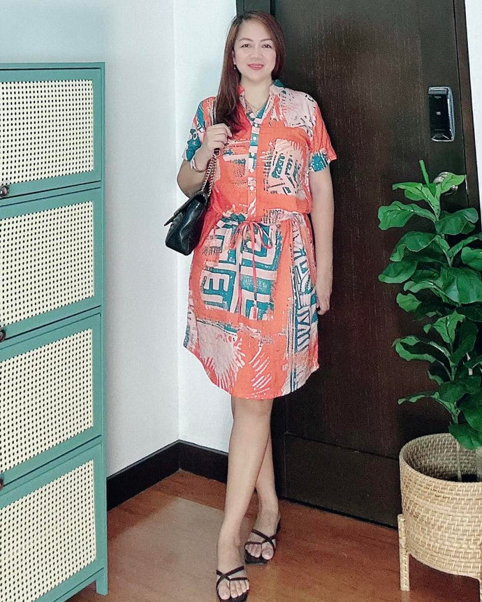 *Zoe Printed Dress 0004