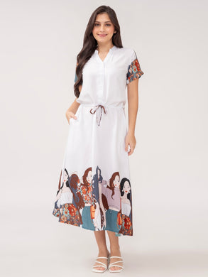 Sale! Donna Senefa Printed Dress 0318
