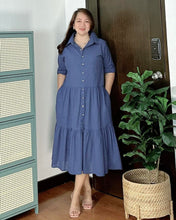 Load image into Gallery viewer, *Lucy Plain Denim Blue Dress 0026