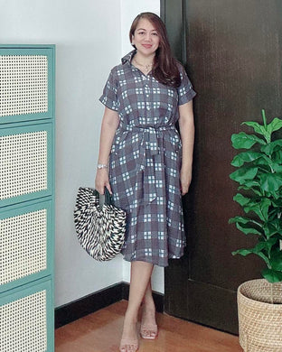 *Luna Checkered Dress 0036