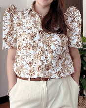 Load image into Gallery viewer, *Maria Filipiñana Inspired Eyelet Top 0026